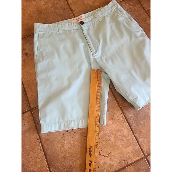 Original Penguin By Munsingwear Shorts Mens 34 Aqua 9" Inseam Chino Flat Front - Picture 5 of 8